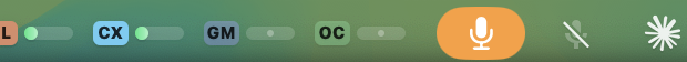 Menu bar level tubes